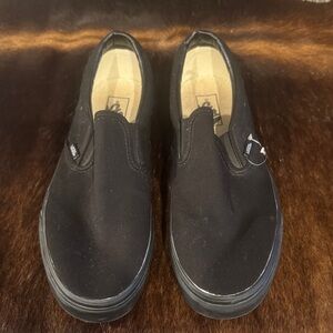 Vans Black Slip-On Loafers
